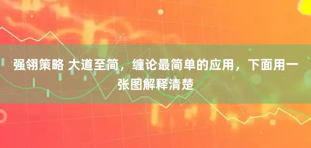 强翎策略 大道至简，缠论最简单的应用，下面用一张图解释清楚
